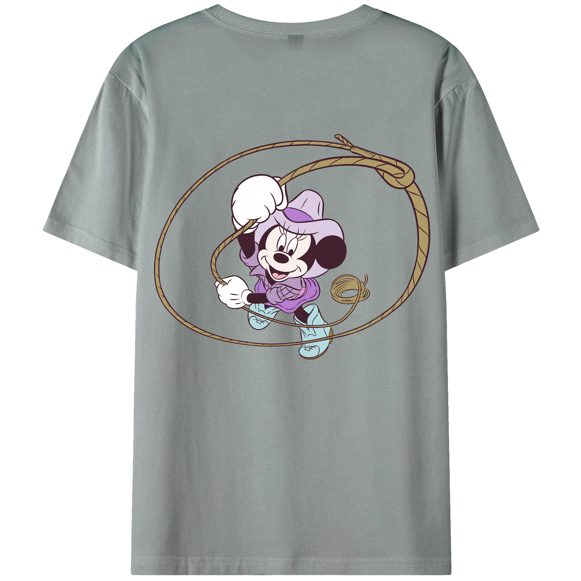 （画像用） ミッキーマウス Mickey Mouse 綿100％ メンズ半袖Tシャツ（バックプリント） 通気性